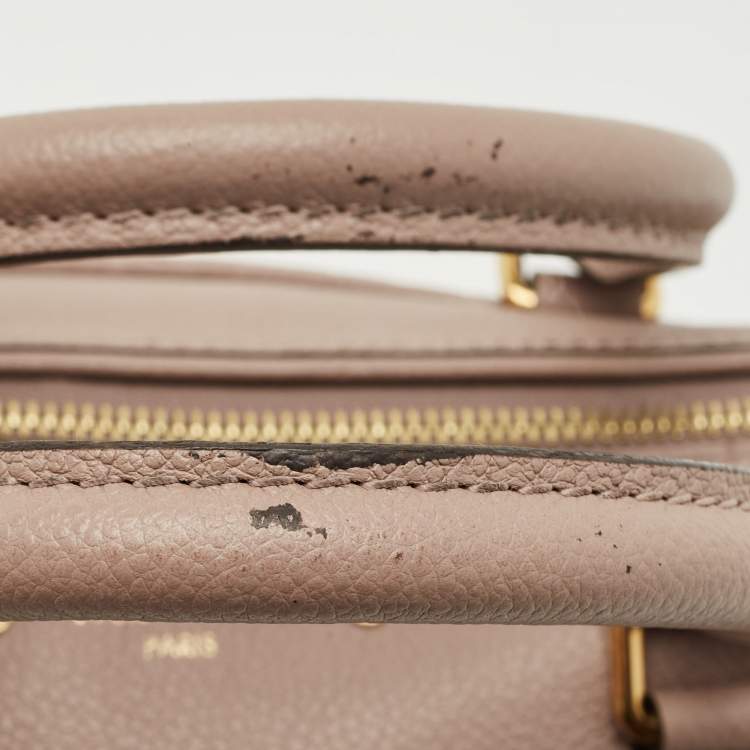 Pre Owned Louis Vuitton Mauve Empreinte Leather Speedy Bandouliere 25 Bag