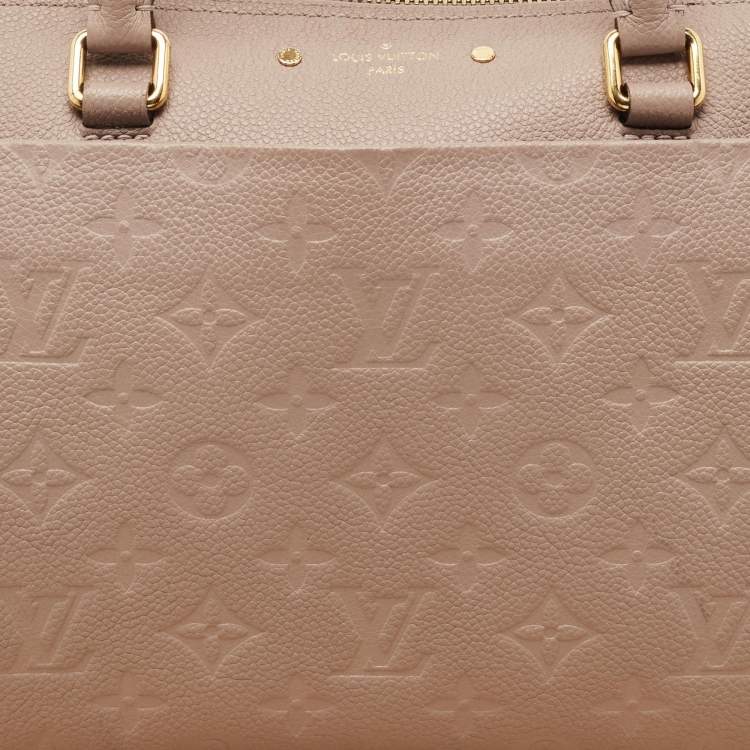 Pre Owned Louis Vuitton Mauve Empreinte Leather Speedy Bandouliere 25 Bag