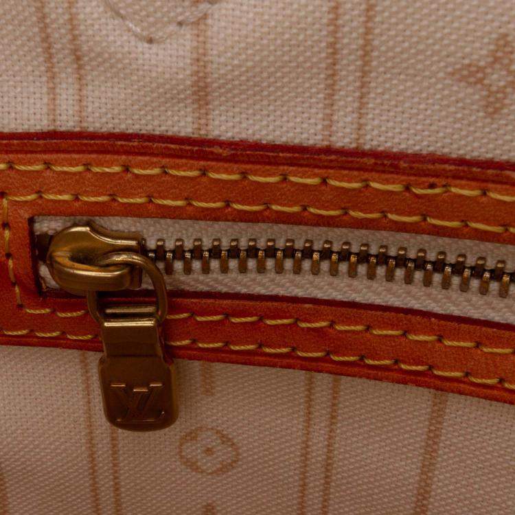 Pre Owned Louis Vuitton Damier Azur Neverfull MM
