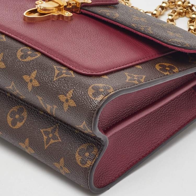 Pre Owned Louis Vuitton Raisin Monogram Canvas Victoire Chain Bag