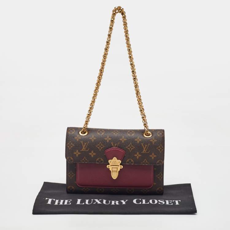 Pre Owned Louis Vuitton Raisin Monogram Canvas Victoire Chain Bag