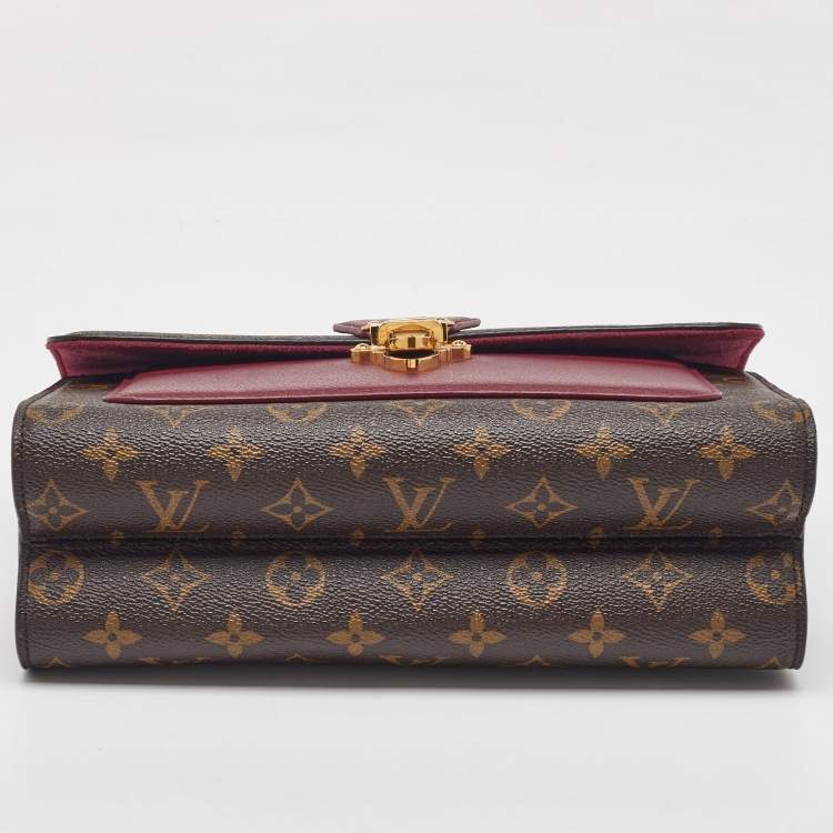 Pre Owned Louis Vuitton Raisin Monogram Canvas Victoire Chain Bag