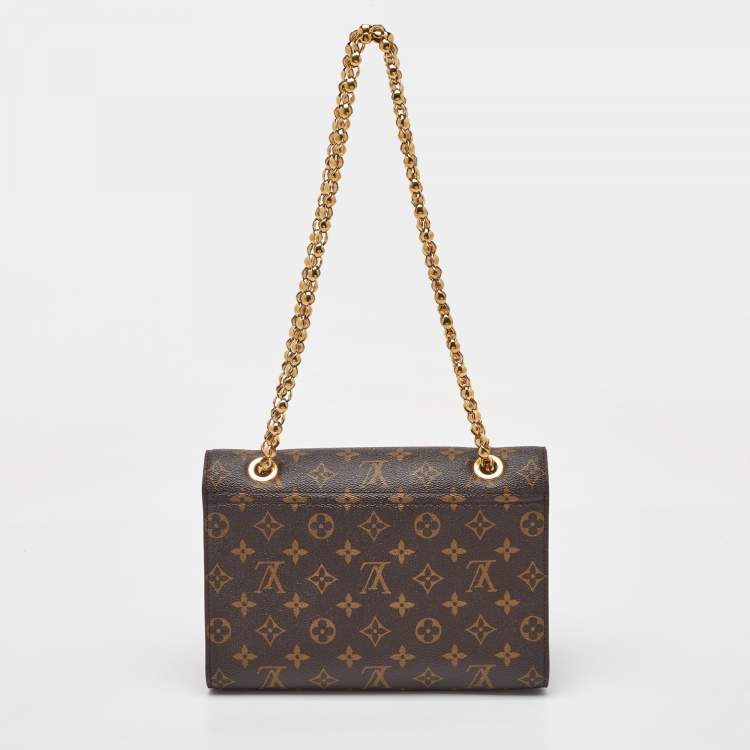 Pre Owned Louis Vuitton Raisin Monogram Canvas Victoire Chain Bag