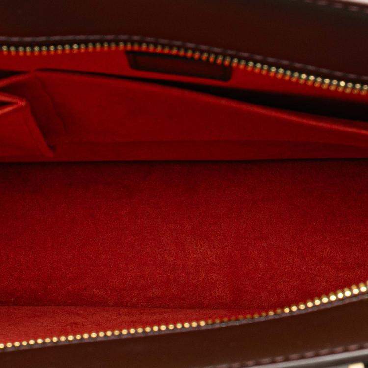 Pre Owned Louis Vuitton Brown Damier Ebene Venice Sac Plat GM