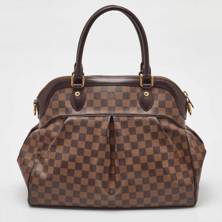 Pre Owned Louis Vuitton Damier Ebene Canvas Trevi GM Bag