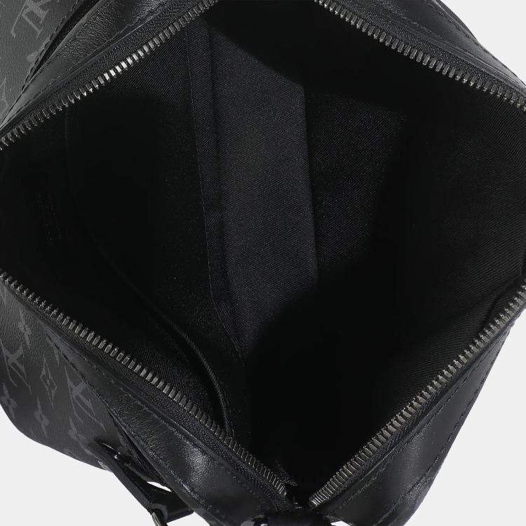 Pre Owned Louis Vuitton Monogram Eclipse Canvas Trio Messenger