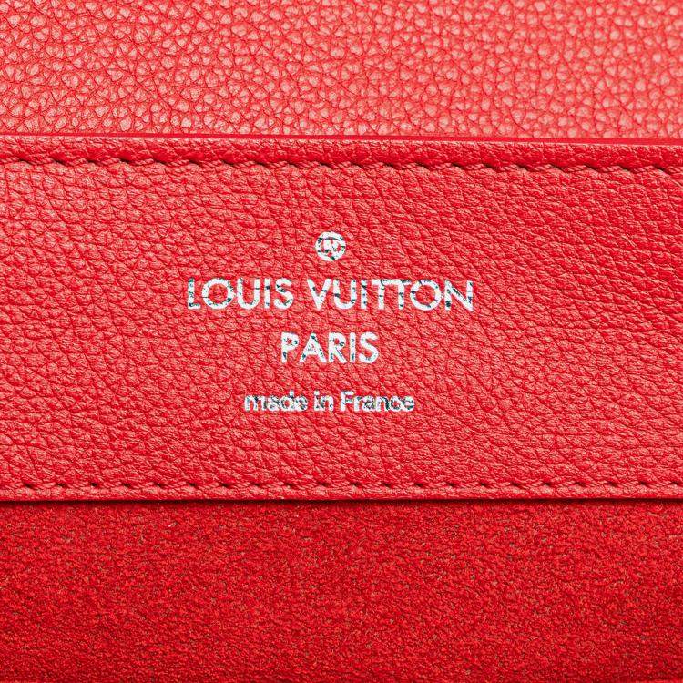 Pre Owned Louis Vuitton Red Taurillon Lockme Backpack