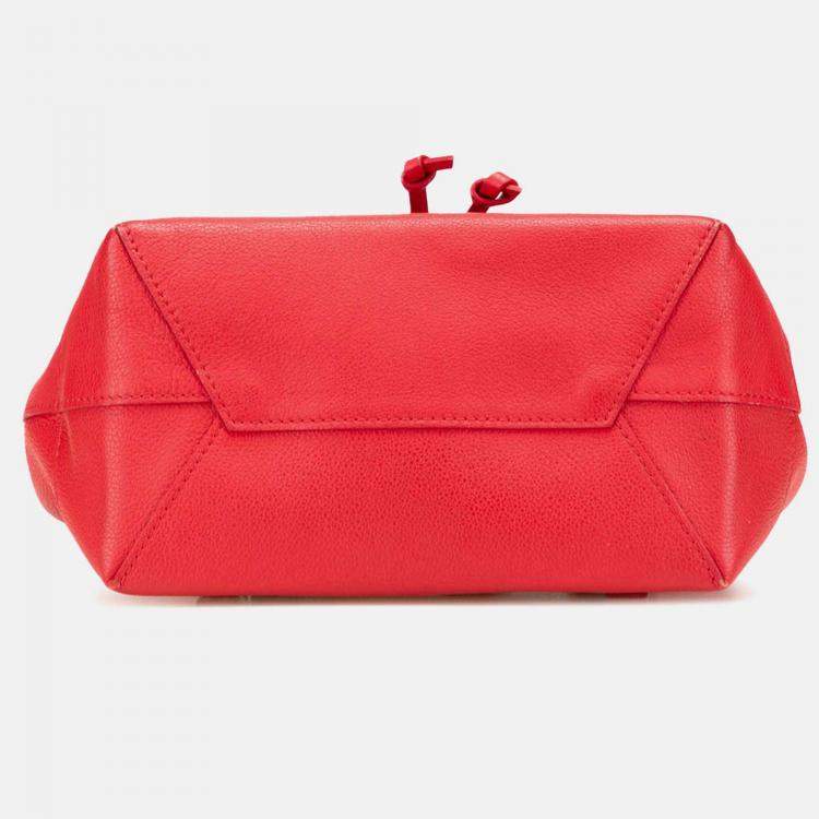 Pre Owned Louis Vuitton Red Taurillon Lockme Backpack