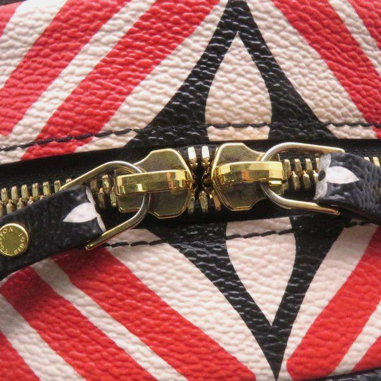 Pre Owned Louis Vuitton Crafty Boite Chapeau Claim Rouge Monogram Giant Shoulder Bag