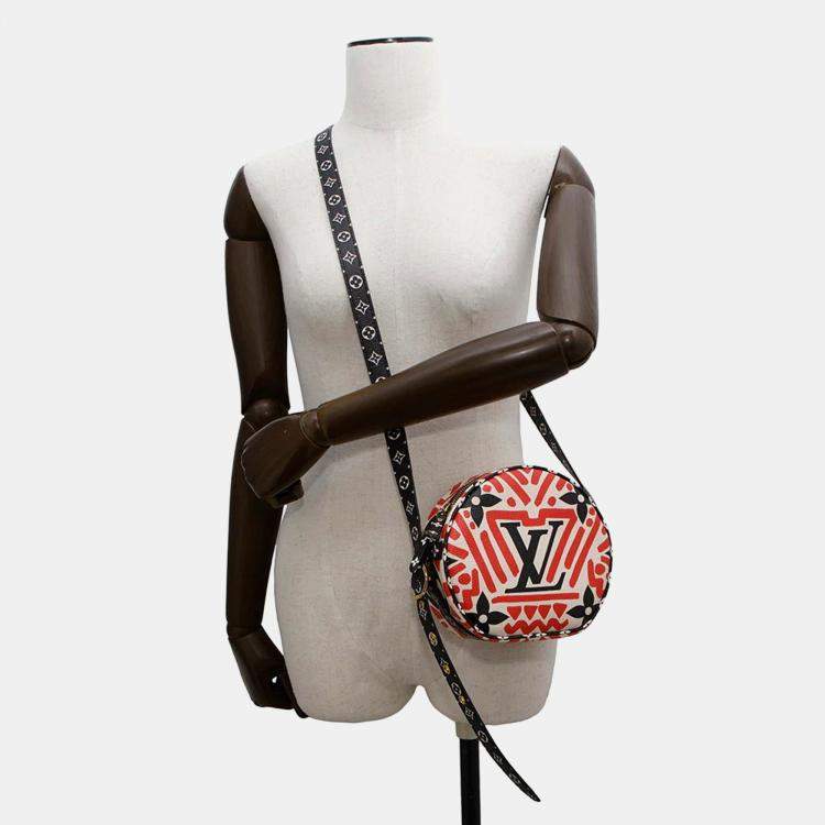 Pre Owned Louis Vuitton Crafty Boite Chapeau Claim Rouge Monogram Giant Shoulder Bag