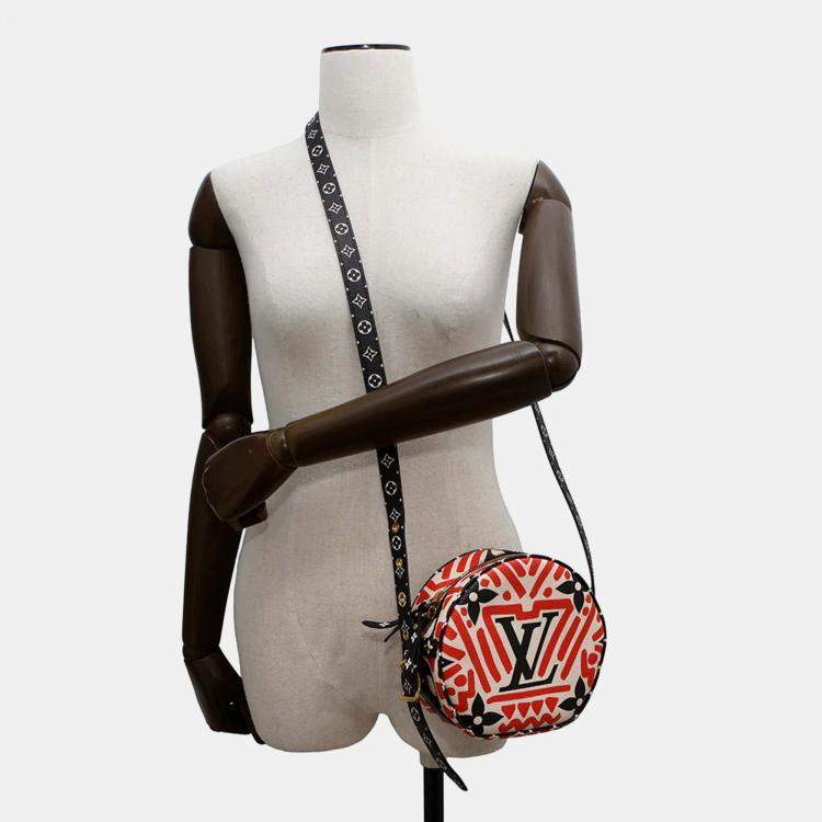 Pre Owned Louis Vuitton Crafty Boite Chapeau Claim Rouge Monogram Giant Shoulder Bag