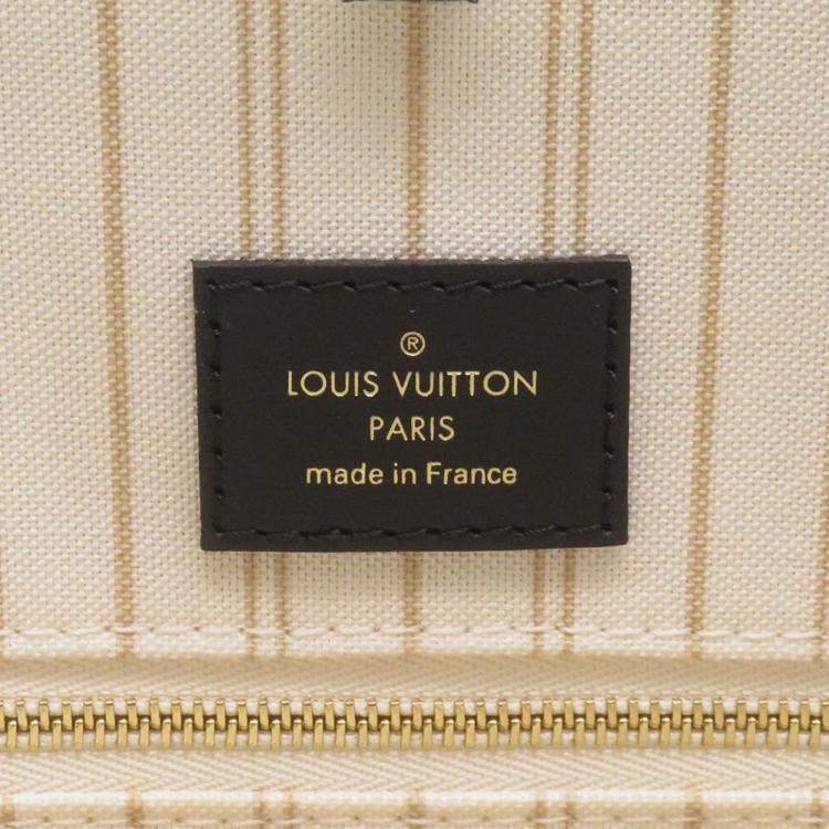 Pre Owned Louis Vuitton Onthego GM Ivoire Monogram Jungle Canvas Tote Bag