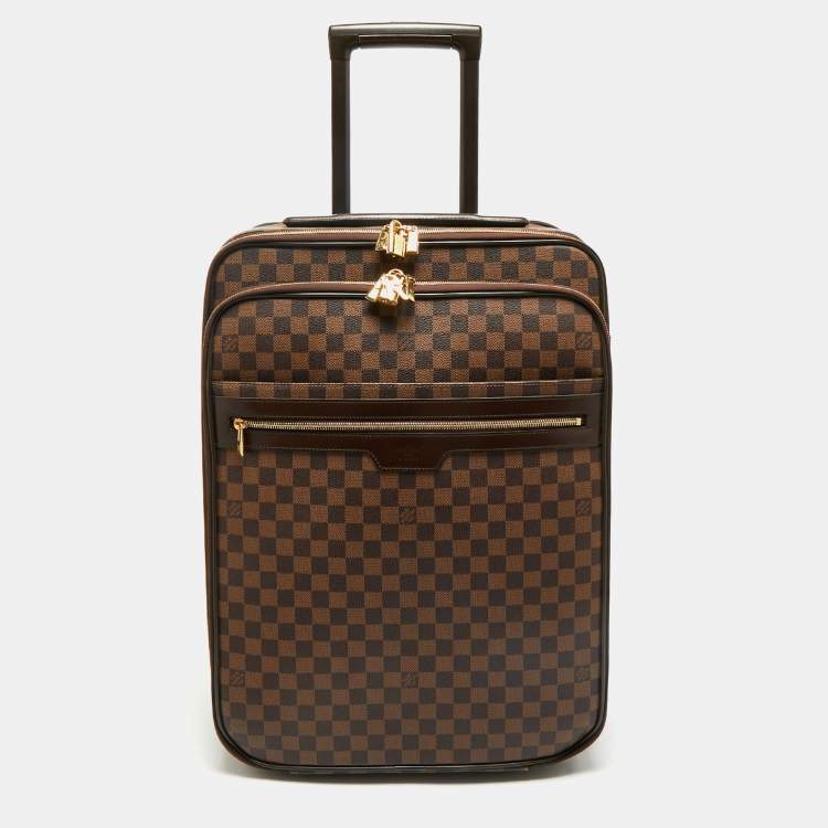 Pre Owned Louis Vuitton Damier Ebene Canvas Business Pegase Legere 55 Luggage