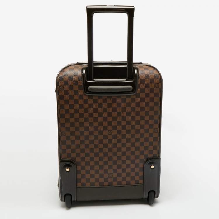 Pre Owned Louis Vuitton Damier Ebene Canvas Business Pegase Legere 55 Luggage
