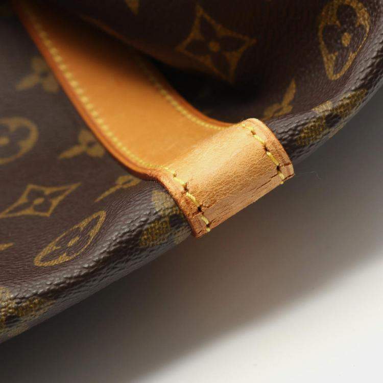Pre Owned Louis Vuitton Keepall Bandouliere 60 Brown Monogram Canvas Travel Bag
