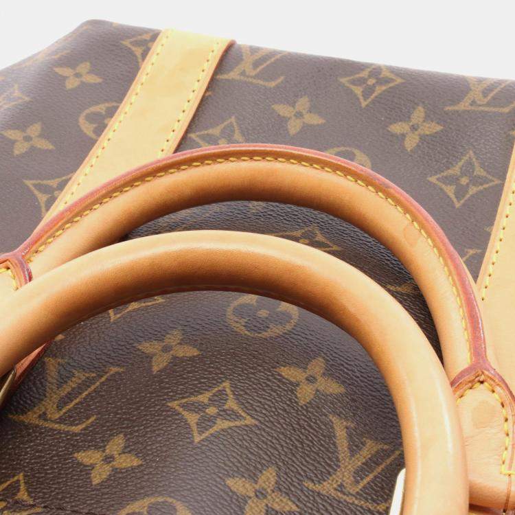 Pre Owned Louis Vuitton Keepall 50 Brown Monogram Canvas Travel Bag