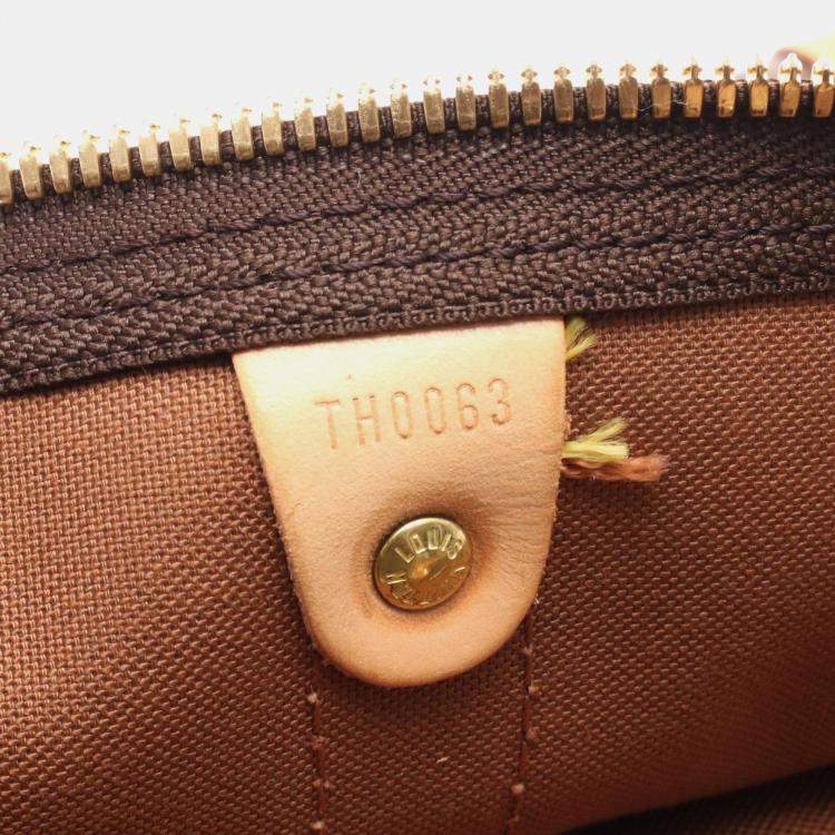 Pre Owned Louis Vuitton Keepall 50 Brown Monogram Canvas Travel Bag