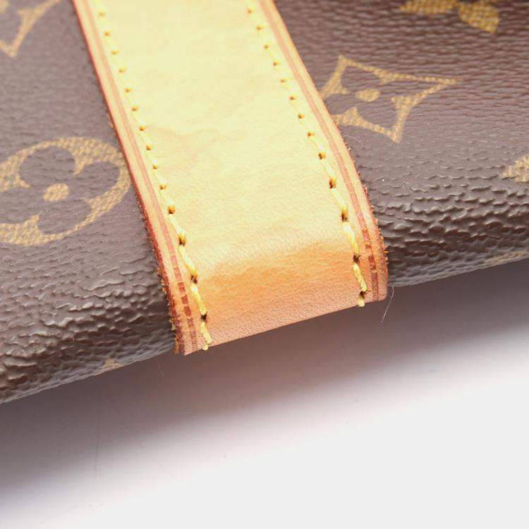 Pre Owned Louis Vuitton Keepall 45 Brown Monogram Canvas Travel Bag