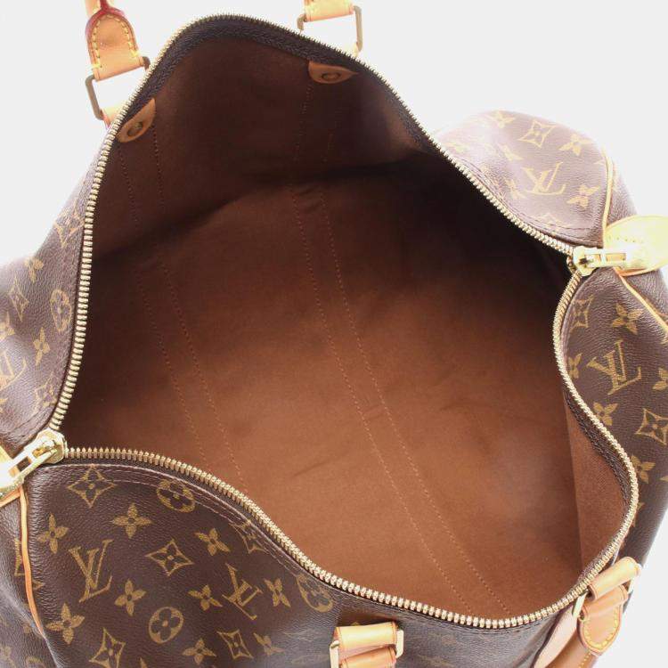Pre Owned Louis Vuitton Keepall 45 Brown Monogram Canvas Travel Bag