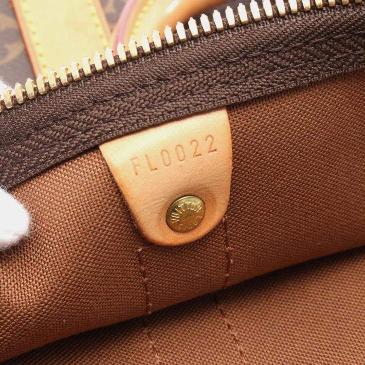 Pre Owned Louis Vuitton Keepall 45 Brown Monogram Canvas Travel Bag