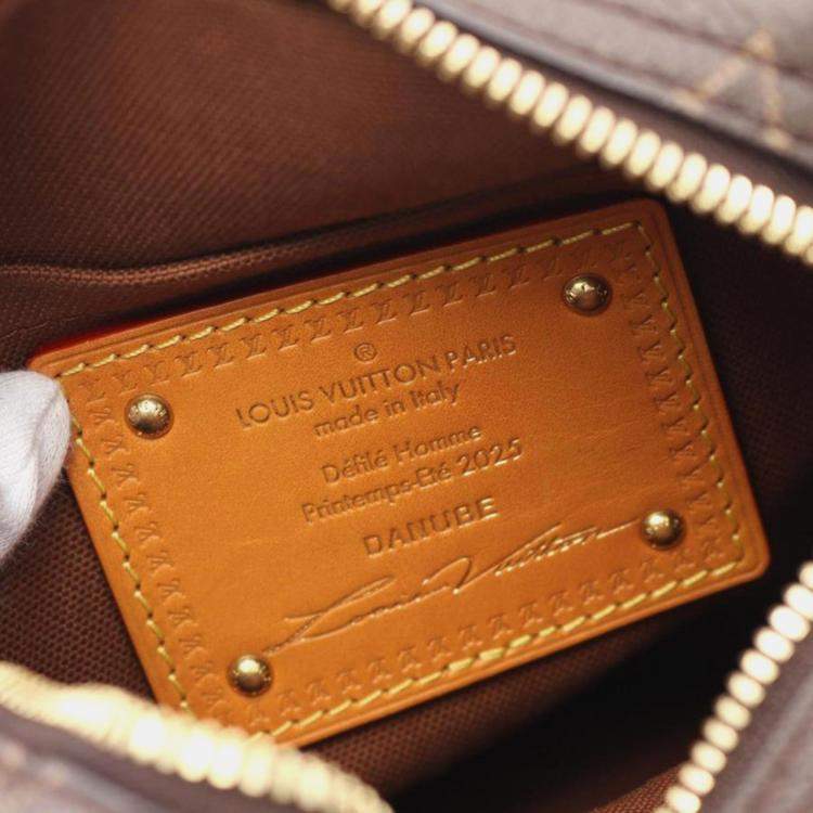 Pre Owned Louis Vuitton Danube Brown Monogram Canvas Crossbody Bag
