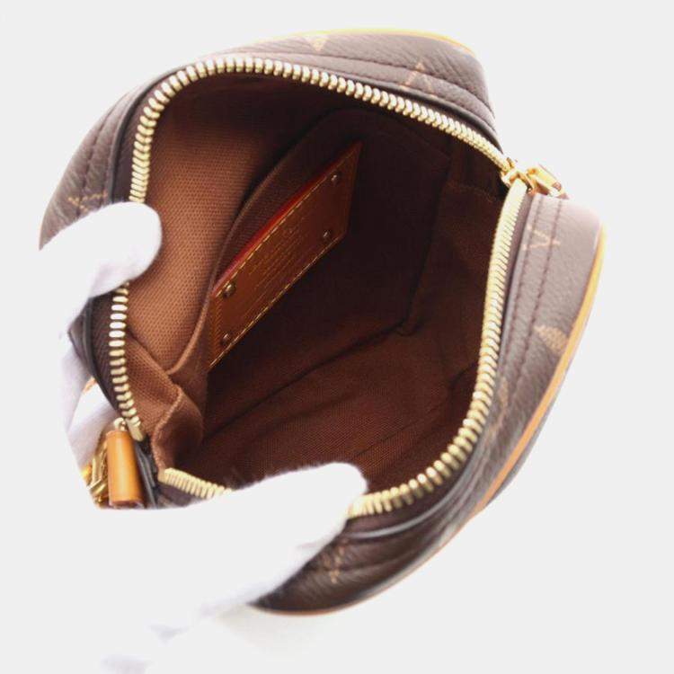 Pre Owned Louis Vuitton Danube Brown Monogram Canvas Crossbody Bag