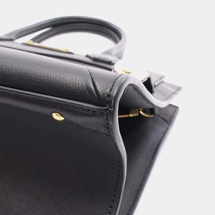 Pre Owned Louis Vuitton Steamer MM Black Leather Shoulder Bag