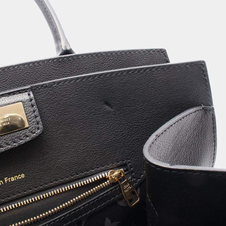 Pre Owned Louis Vuitton Steamer MM Black Leather Shoulder Bag