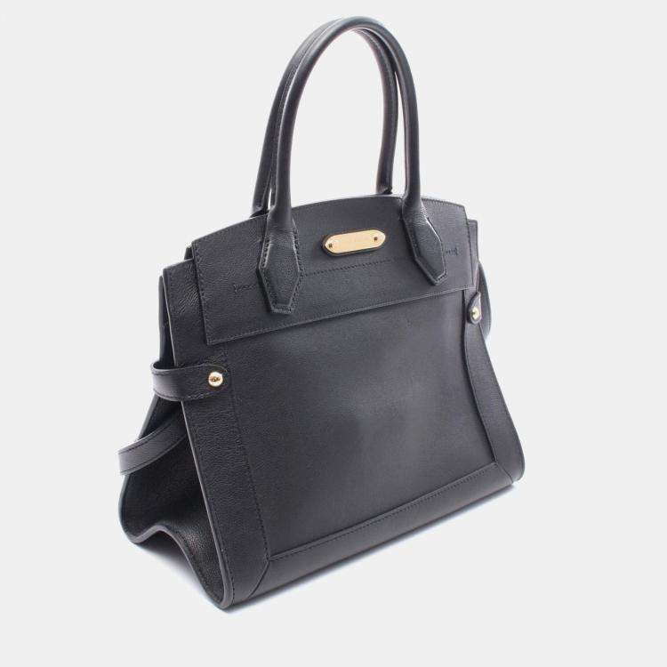 Pre Owned Louis Vuitton Steamer MM Black Leather Shoulder Bag
