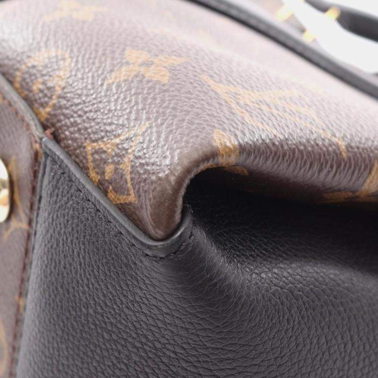 Pre Owned Louis Vuitton Soufflot MM Brown Monogram Canvas Shoulder Bag