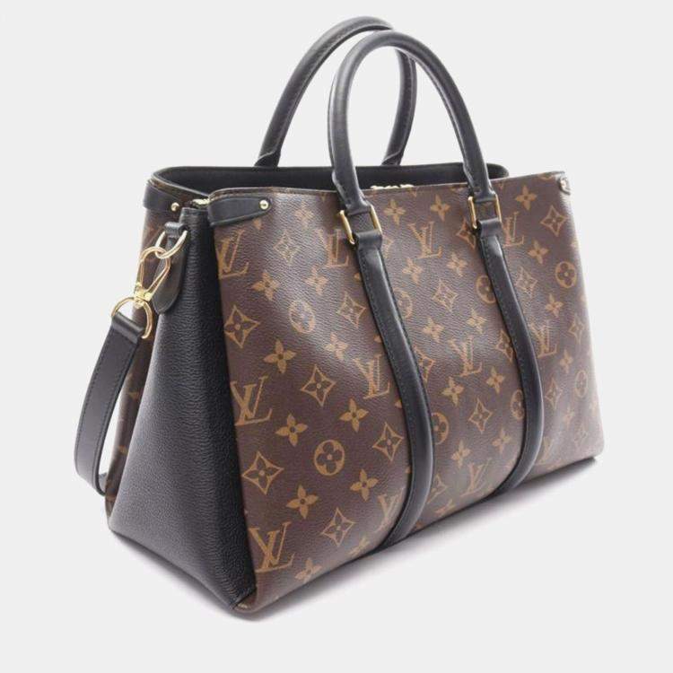 Pre Owned Louis Vuitton Soufflot MM Brown Monogram Canvas Shoulder Bag