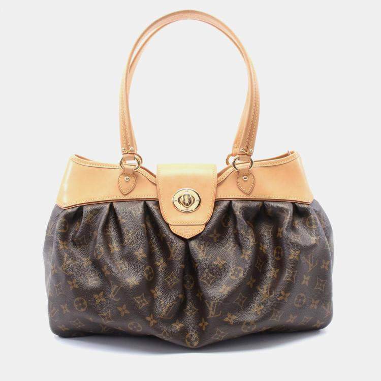 Pre Owned Louis Vuitton Boetie PM Brown Monogram Canvas Top Handle Bag