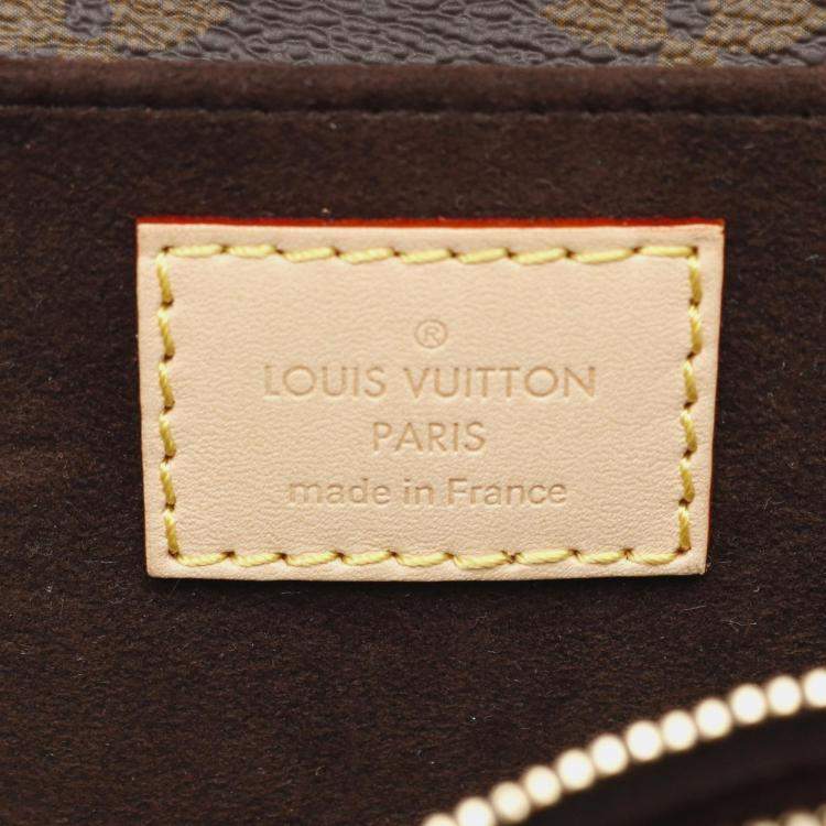 Pre Owned Louis Vuitton Pochette Metis EW Brown Monogram Canvas Chain Bag