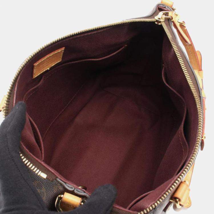 Pre Owned Louis Vuitton Turenne Brown Monogram Canvas Top Handle Bag