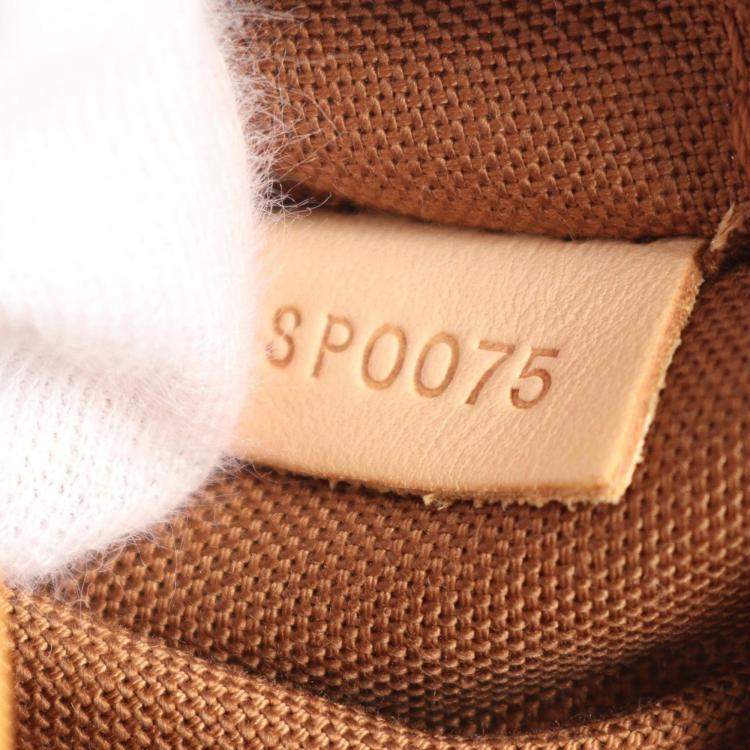 Pre Owned Louis Vuitton Batignolle Brown Monogram Canvas Tote Bag 