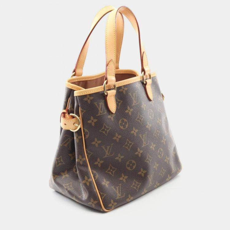 Pre Owned Louis Vuitton Batignolle Brown Monogram Canvas Tote Bag 