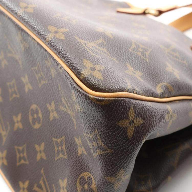 Pre Owned Louis Vuitton Batignolle Brown Monogram Canvas Tote Bag 