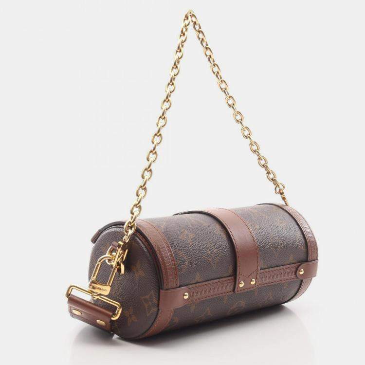 Pre Owned Louis Vuitton Papillon Trunk Brown Monogram Canvas Shoulder Bag