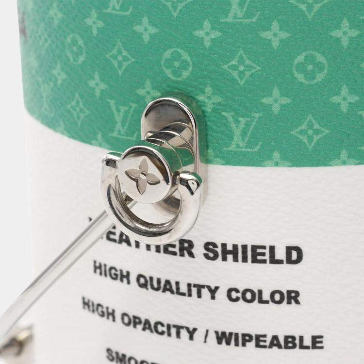 Pre Owned Louis Vuitton LV Paint Can Green/White Monogram Shoulder Bag