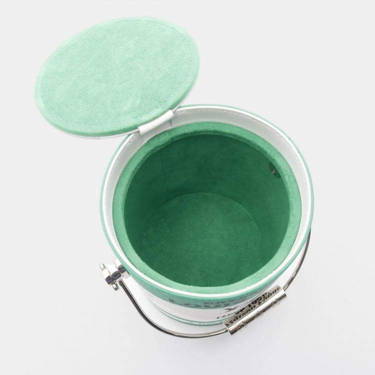 Pre Owned Louis Vuitton LV Paint Can Green/White Monogram Shoulder Bag