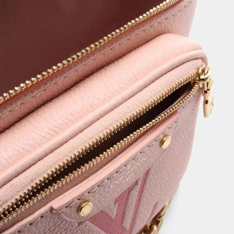Pre Owned Louis Vuitton Mini Bum Pink Monogram Empreinte Shoulder Bag 
