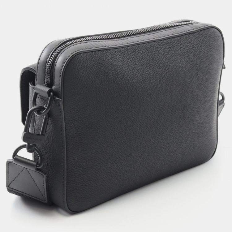 Pre Owned Louis Vuitton Fastline Messenger Black Aerogram Leather Shoulder Bag 