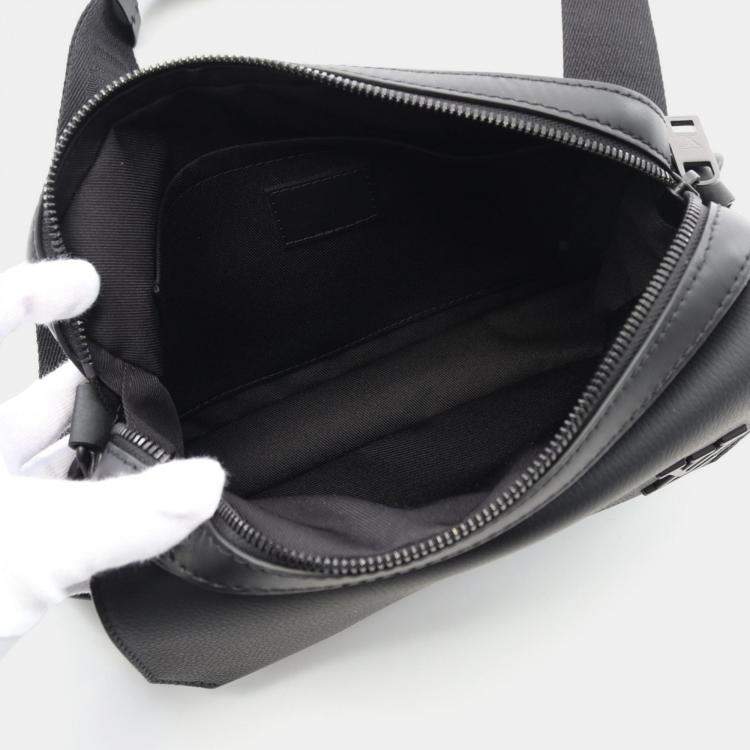 Pre Owned Louis Vuitton Fastline Messenger Black Aerogram Leather Shoulder Bag 