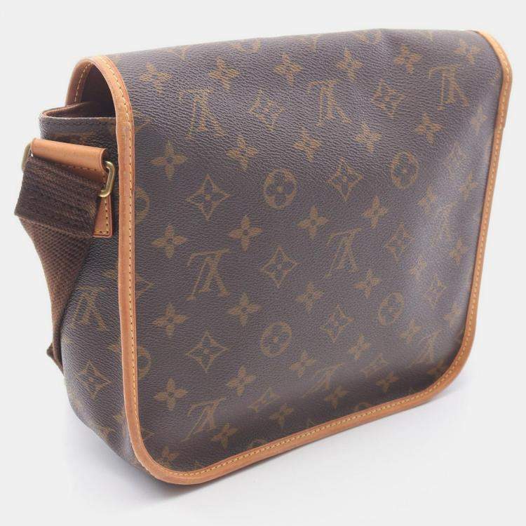 Pre Owned Louis Vuitton Bosphore PM Brown Monogram Canvas Shoulder Bag