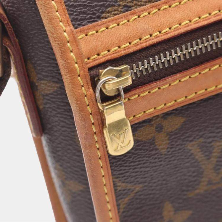 Pre Owned Louis Vuitton Bosphore PM Brown Monogram Canvas Shoulder Bag