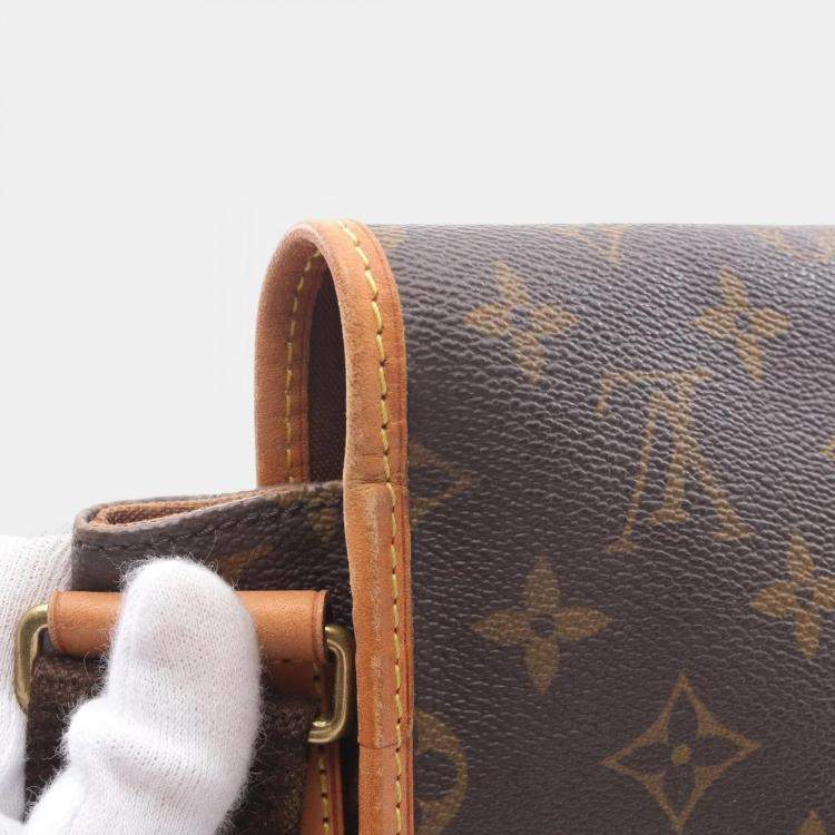 Pre Owned Louis Vuitton Bosphore PM Brown Monogram Canvas Shoulder Bag