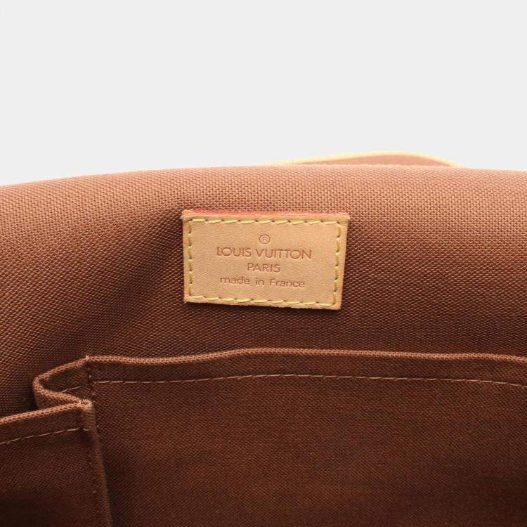 Pre Owned Louis Vuitton Bosphore PM Brown Monogram Canvas Crossbody Bag