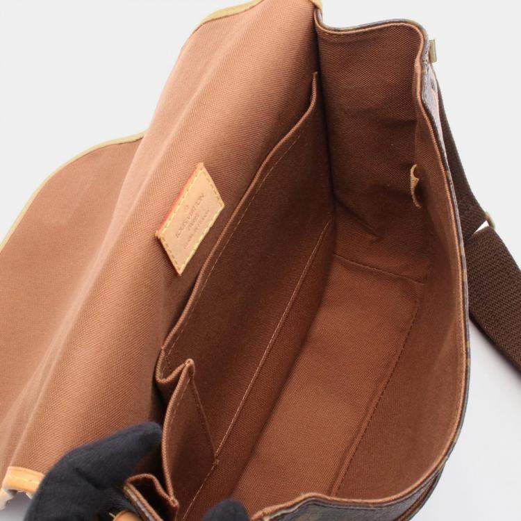 Pre Owned Louis Vuitton Bosphore PM Brown Monogram Canvas Crossbody Bag