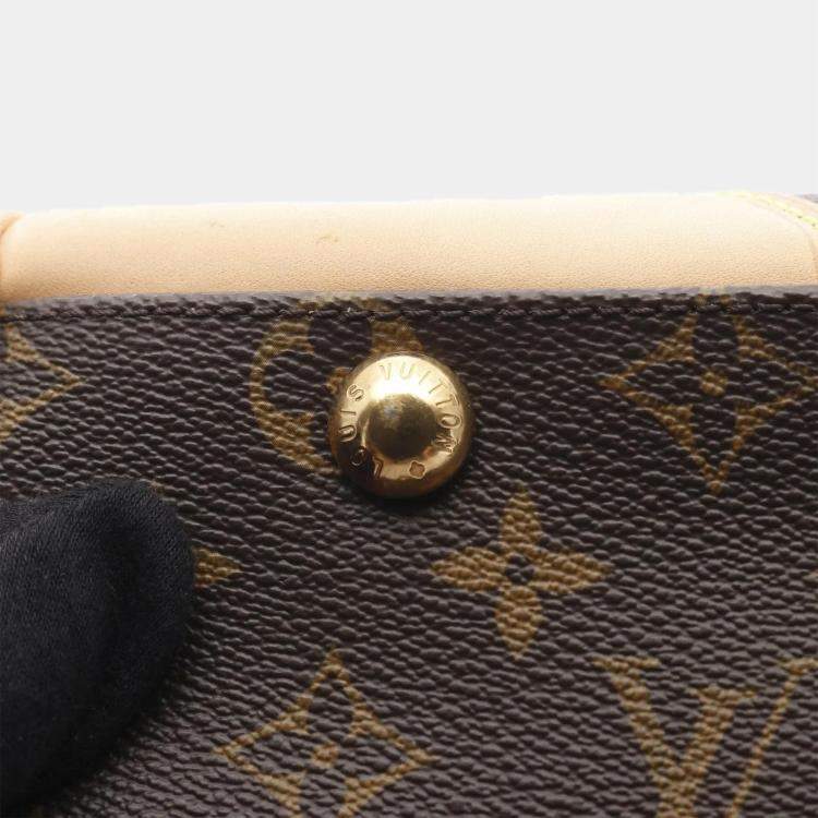 Pre Owned Louis Vuitton Beverly MM Brown Monogram Canvas Shoulder Bag