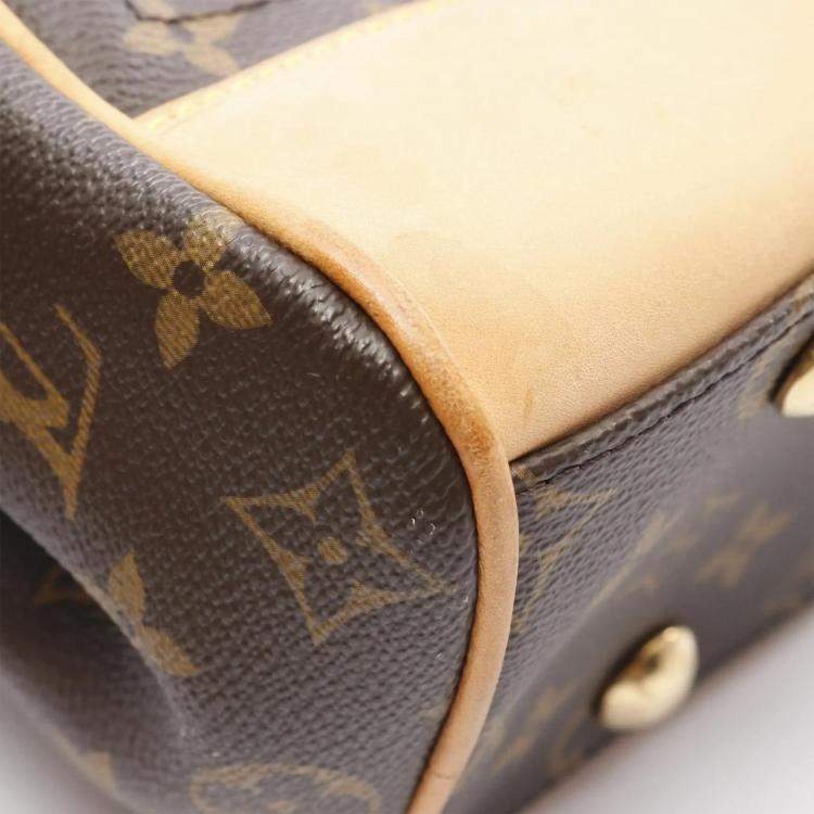Pre Owned Louis Vuitton Beverly MM Brown Monogram Canvas Shoulder Bag
